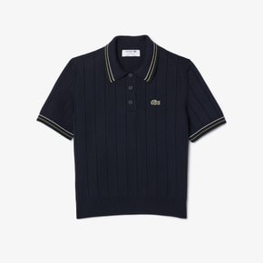 [시흥점] 여성 컬러티핑 반팔 폴로 스웨터 AF2620-54N