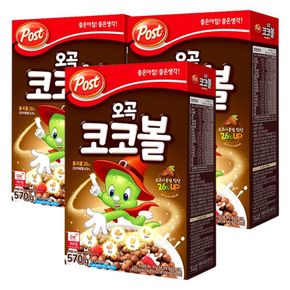 포스트 오곡 코코볼 570g x 3개[34066177]