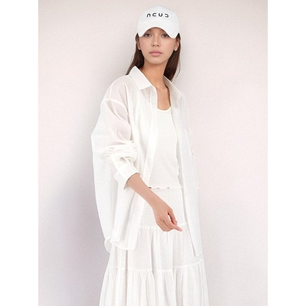 Long Sleeve Linen Shirt _White