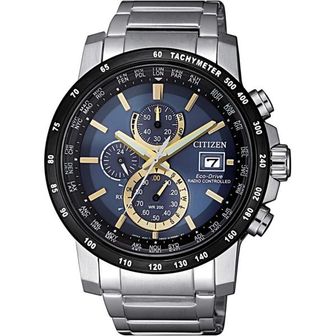  일본 시티즌 라디오컨트롤 씨티즌 AT812483M 손목시계 ECODRIVE 무선 제어 에코드라이브 라디오