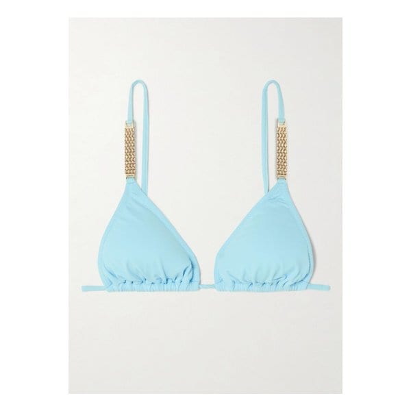 멜리사 오다바시 몰디브 장식 트라이앵글 비키니 탑 블루 46376663162895104