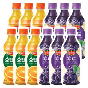 델몬트 오렌지, 포도 2가지맛 400ml x 12개