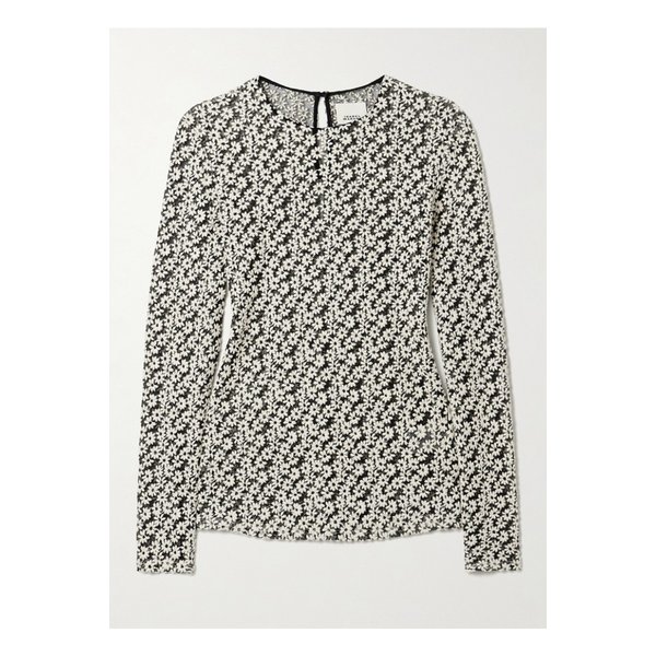 솔라인 자수 코튼 혼방 튤 탑 그레이 46376663162889892