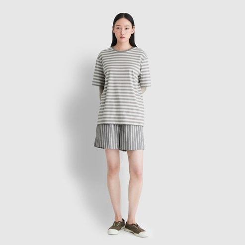 JAJU 25 S/S  JAJU  여 60수 코튼 4부 라운지 팬츠   J205202005