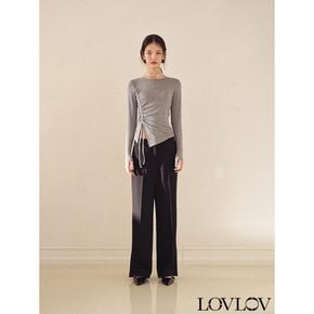 SEMI WIDE SLIT PANTS