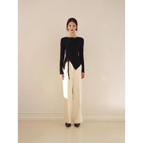 SEMI WIDE SLIT PANTS