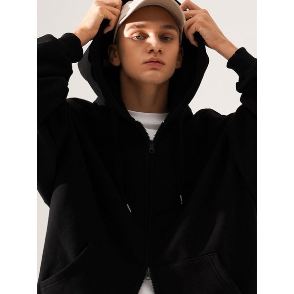 빅토리벌룬 집업 블랙 TWHD3412