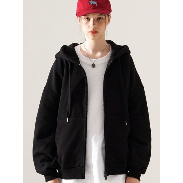 빅토리벌룬 집업 블랙 TWHD3412