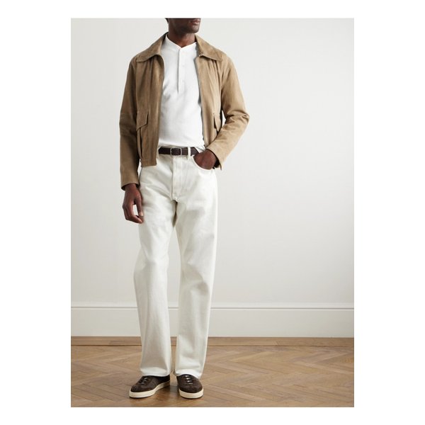 코튼 실크 혼방 헨리넥 티셔츠 화이트 1647597352928432