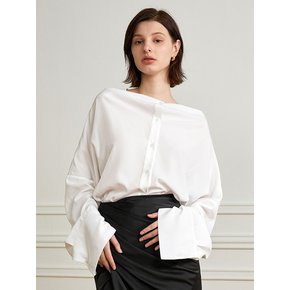 YY_Big cuff one-line collar shirt