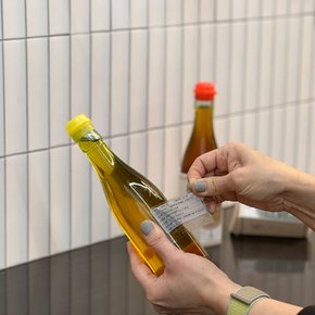 당일착유 통깨100% 저온압착 고소한 늘품 참기름 300ml 1+1  (기름병 홀더 2개 증정)
