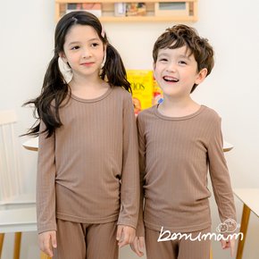 슬림웜 브라운 모달 골지 상하세트