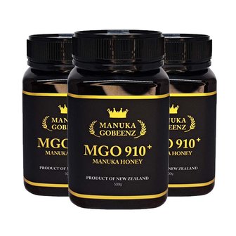 고빈즈 프리미엄 뉴질랜드 마누카 꿀 MGO 910+ 500gX3개