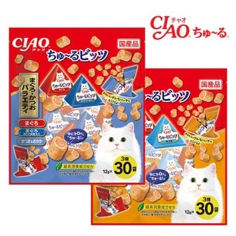 우다다냥이 이나바 챠오 츄르비츠 버라이어티 12g x 30P 고양이간식