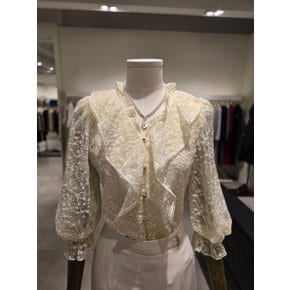 [파주점] 플로럴 레이스 프릴 시스루 블라우스 JR4A0BL343