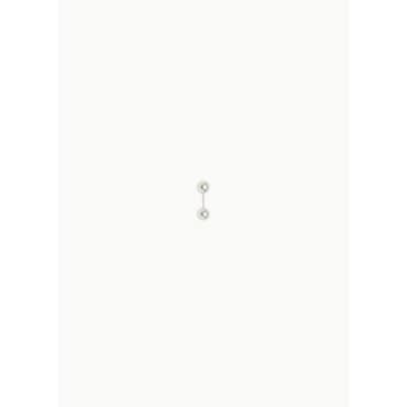 샵아모멘토 올블루스 25PF Pearl Earring Stud / Single, Silver
