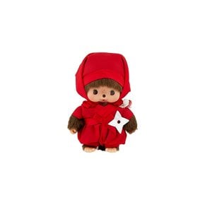 Monchhichi Bebichhichi 일본 닌자 소녀 빨간 플러시 인형 14cm 박제 장난감 fs