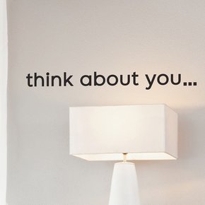 think about you 감성 포인트 인테리어 스티커