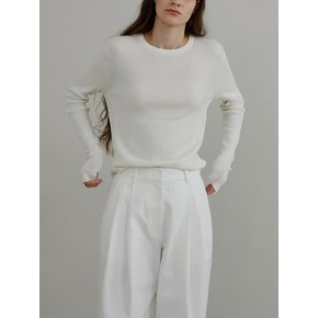 Leau classic knit_ivory