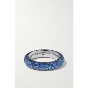 Puffy Desert 18-karat White Gold Sapphire Ring 블루