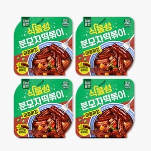채식플랜 식물성 분모자 매콤짜장 떡볶이 238g x 4팩
