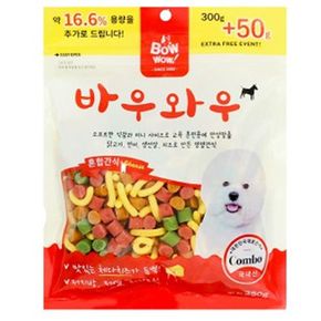 D17 애견 영양간식 바우와우 혼합 350g