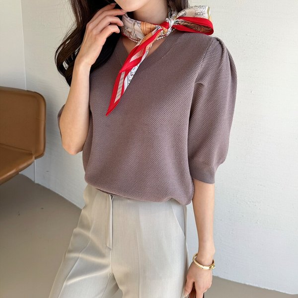 [모리스커밍홈] 마름모 실키드 스카프_M2503AC014A