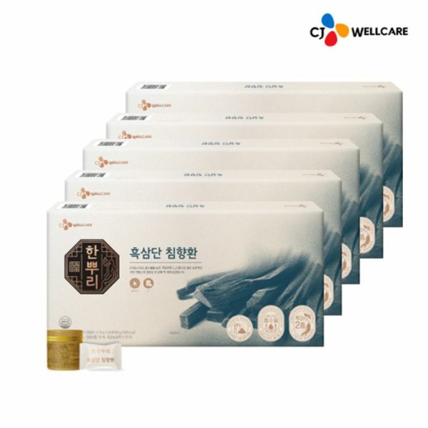 [사은품증정][CJ공식] 한뿌리 흑삼단 침향환 24환 5박스