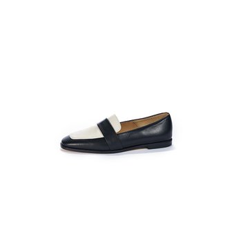 브리아나 Two-Tone Combi Loafer_Cream-Black