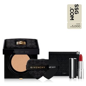 [상품권5천원] 꾸뛰르 캡슐 컬렉션 쿠션 세트 (+파우치+퍼프+실크 미니 립 N37 증정)