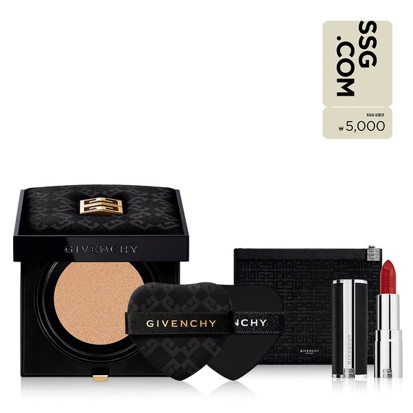 [상품권5천원] 꾸뛰르 캡슐 컬렉션 쿠션 세트 (+파우치+퍼프+실크 미니 립 N37 증정)