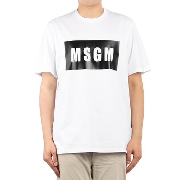 MSGM 2000MM520 200002 01 남성 반팔 티셔츠 2000MM52020000201