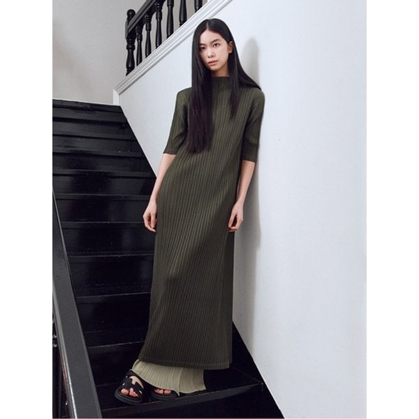 스틸 H라인 롱 원피스