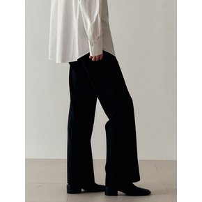 Pleats pants (black)