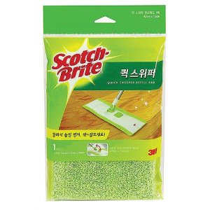 제이큐 막대걸레 청소용품 밀대 3M퀵스위퍼 리필1매