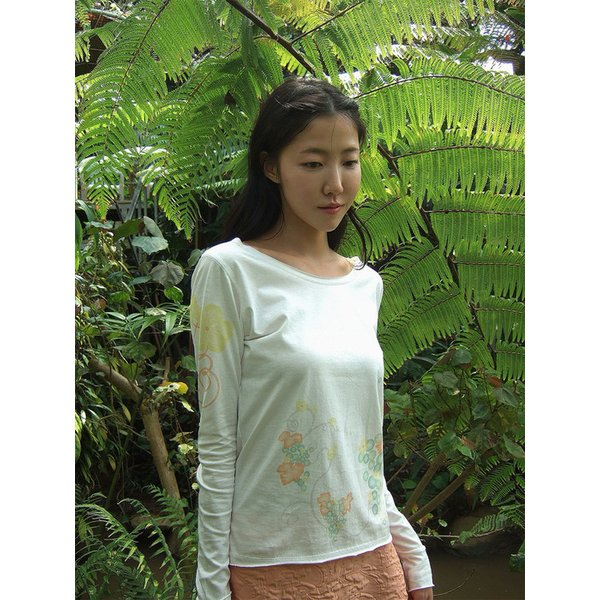 Grape Garden Top (White)