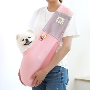 강아지 이동가방 투게더 슬링백 핑크  포대기