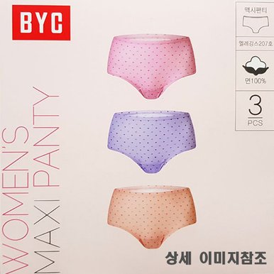 BYC빅사이즈전체나염맥시삼각6매입[MAXALL=3매2상자