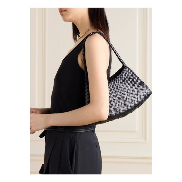 로잔나 미니 우븐 가죽 토트 블랙 1647597330046988