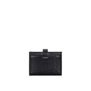 Magpie Card Wallet Croco (맥파이 카드지갑) Black_VQB3-1CW115-1BKXX