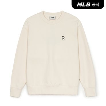 MLB [코리아공식] 베이직 스몰로고 맨투맨 BOS (D.Cream)