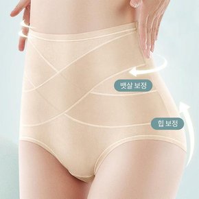 [코지] 여자 엑스라인 하이웨스트 보정속옷 심플 팬티