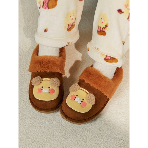 시골집 따뜻한 퍼 슬리퍼_춘식이