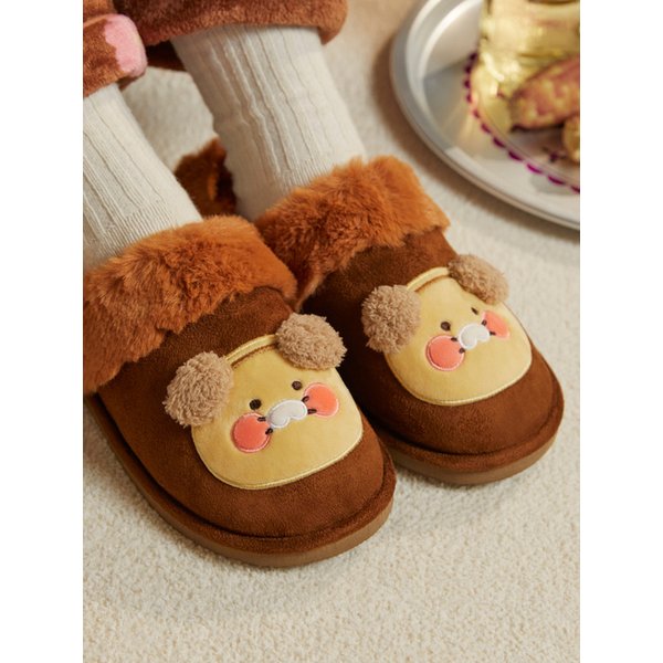 시골집 따뜻한 퍼 슬리퍼_춘식이