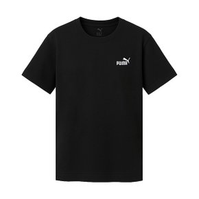 푸마 키즈 에센셜 스몰 로고 반팔티 블랙 684920-01