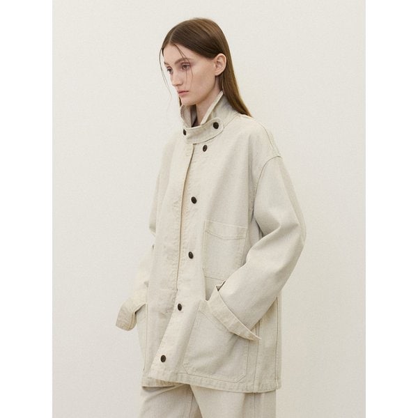(우먼)워싱 워크 자켓 스톤 그레이