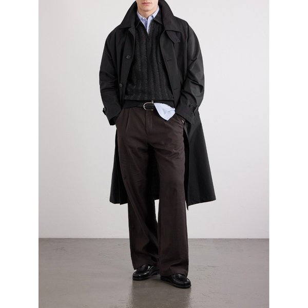 로리머 코튼 블렌드 자카드 하프 집업 스웨터 46376663163071704