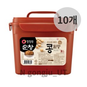 청정원 순창 대용량 구수한 메주 콩 된장 4.5kg 10개