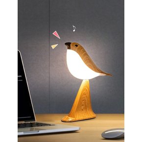 원목 우드 버드 led 거치대 무드등