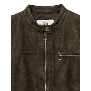 ws leather jacket (brown)